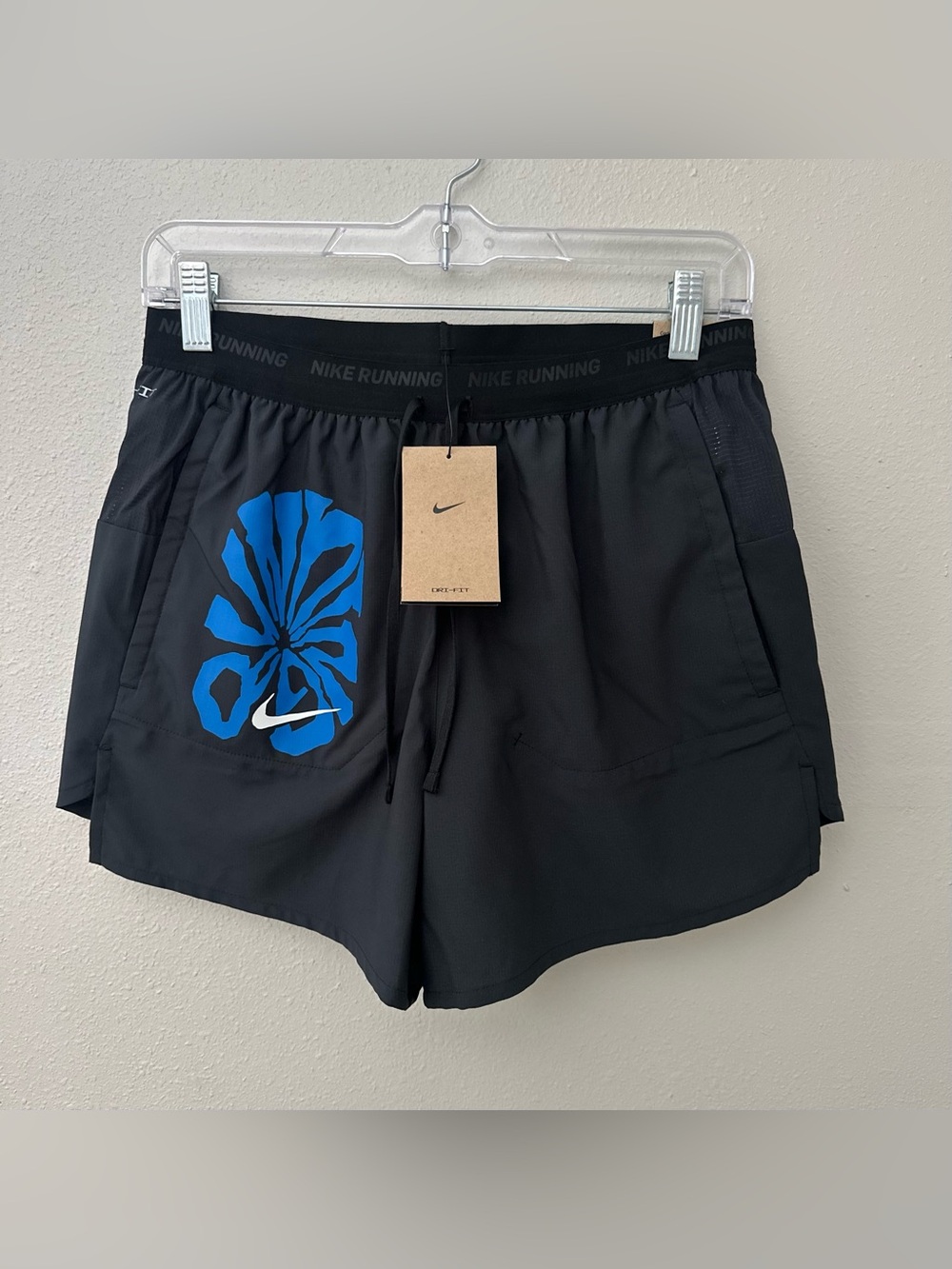 Nike Running Shorts 5" Stride Brief Lined Black FV9612-010 Mens Small